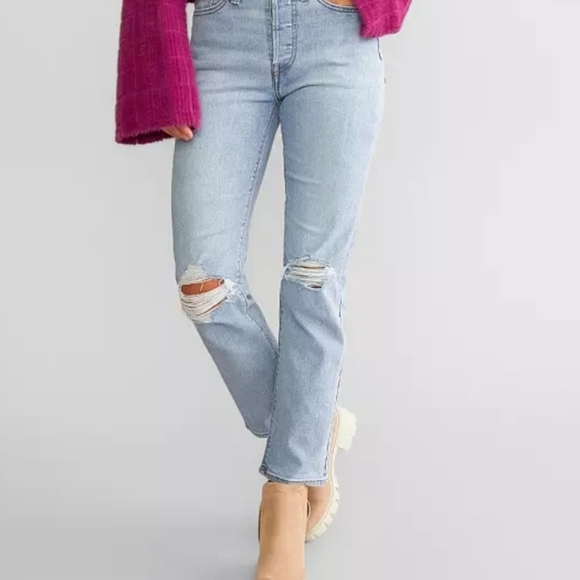 Wedgie Straight Stretch JeanLevi's® size 30 - Picture 4 of 6